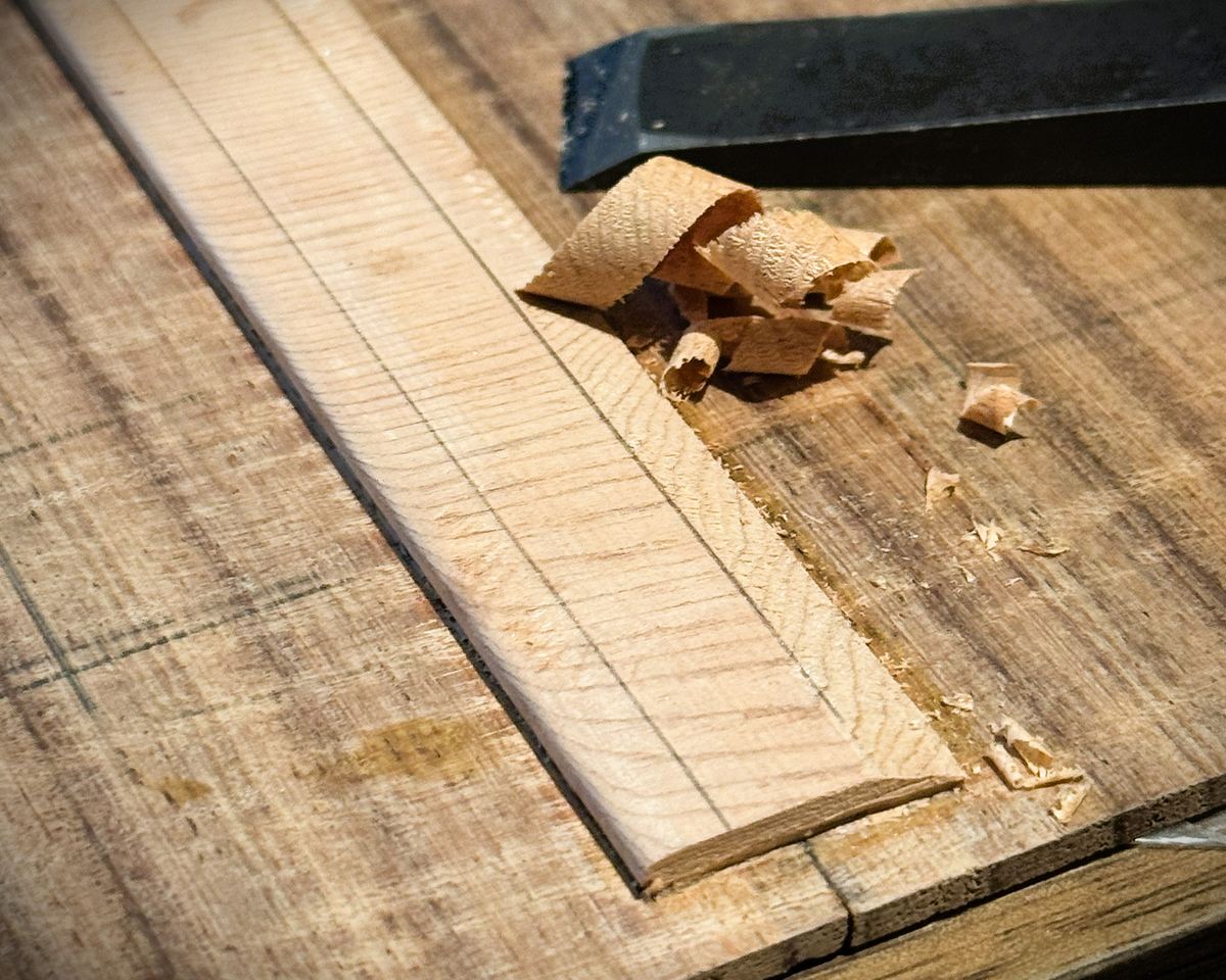 Jointing and thicknessing the plates &ndash; photograph 6 of 10