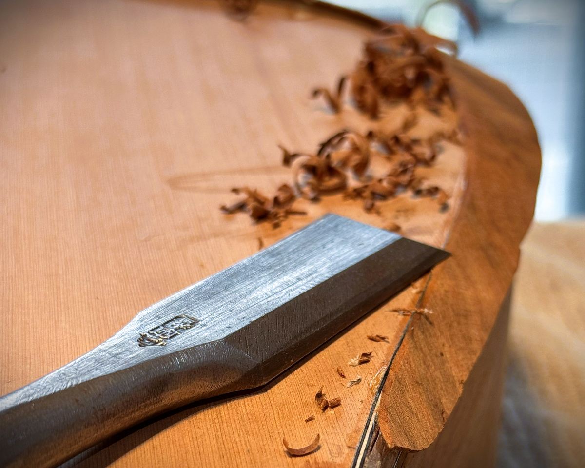 Binding and carving the arm bevel &ndash; photograph 8 of 10