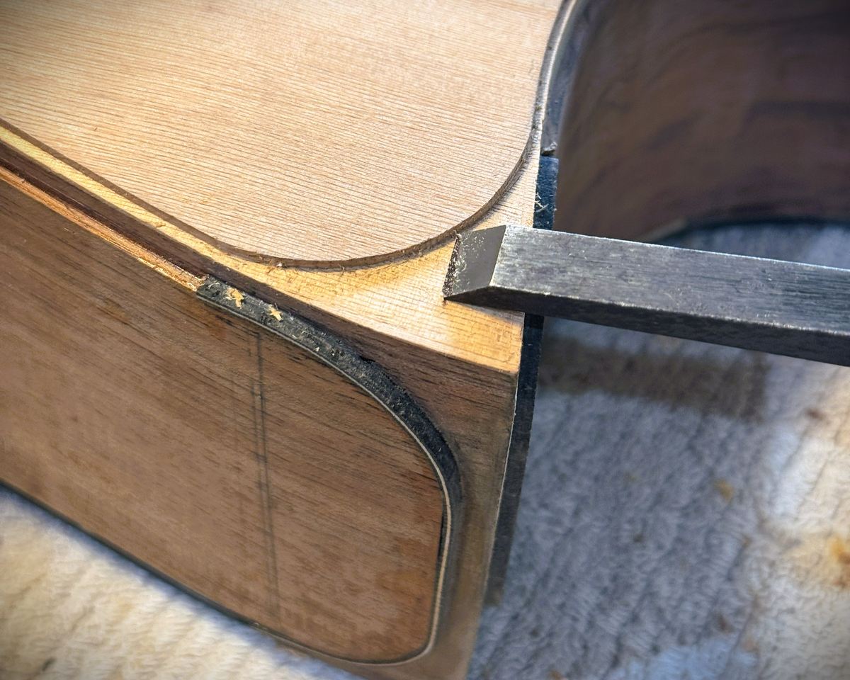 Binding and carving the arm bevel &ndash; photograph 10 of 10